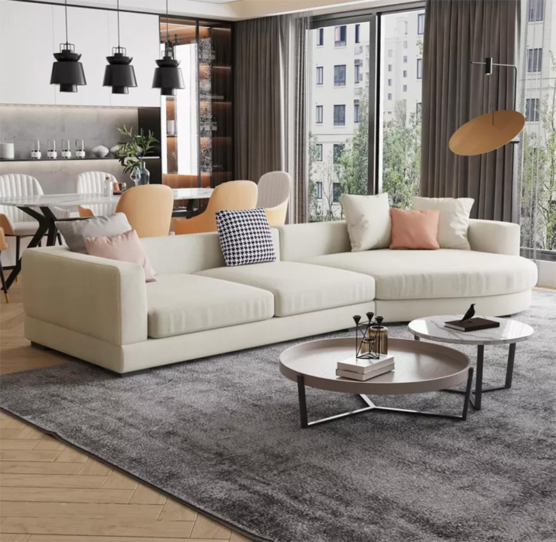 Adjustable sofa bed with chaise longue sold at the cost price