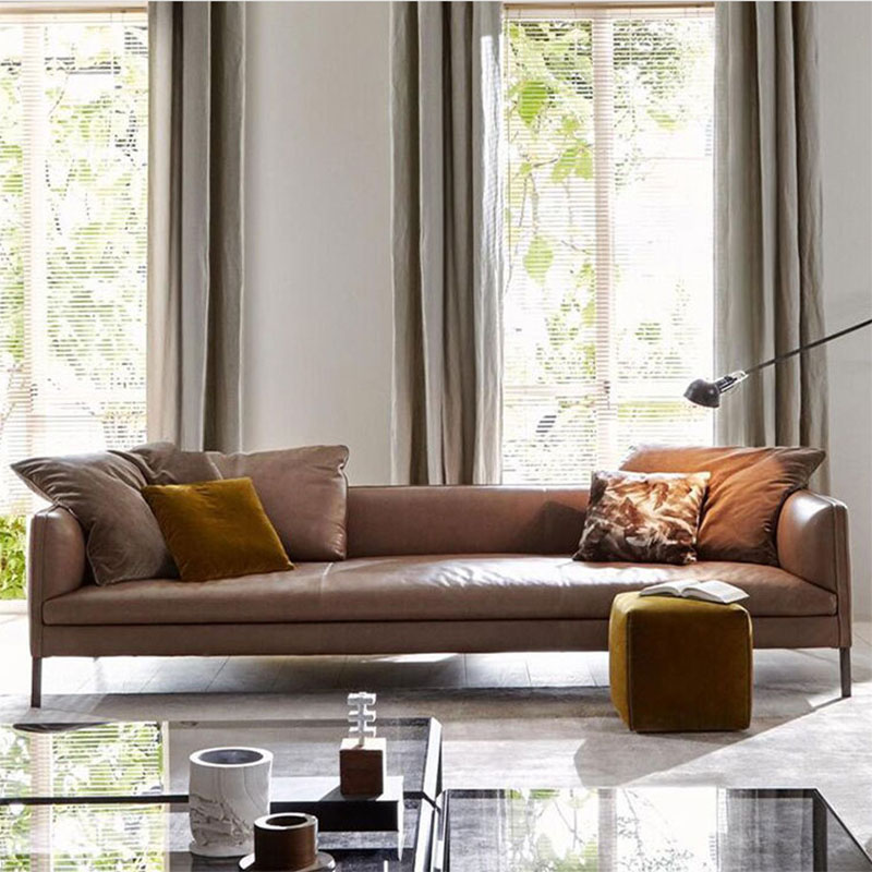 OEM / ODM genuine leather sofa bed furniture 