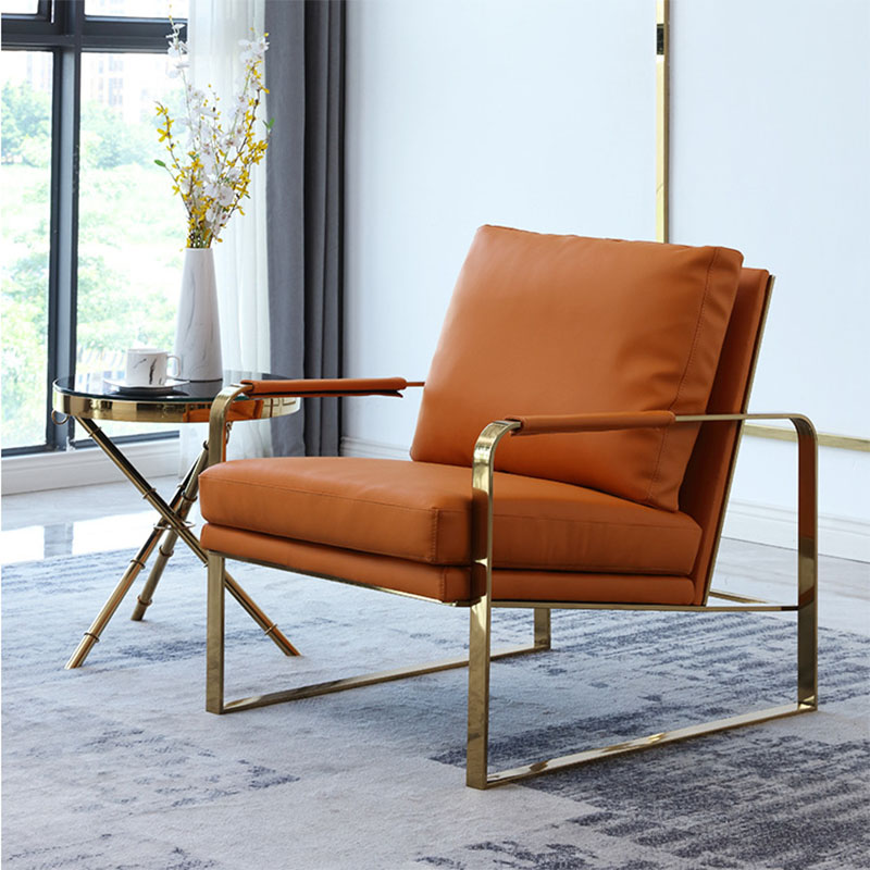 Nappa leather synthetic leather chair for the living room