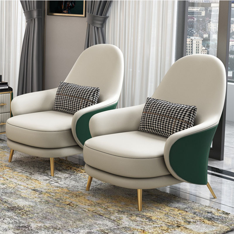 Genuine leather single chair bar chair club chair for reception