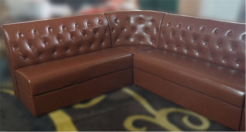 Corner PU leather sofa for bar and office  