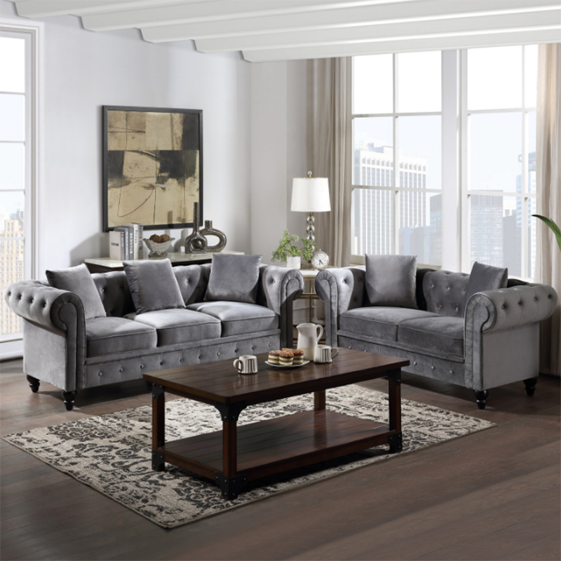 Sofa set comfortable chesterfield customized living room couch