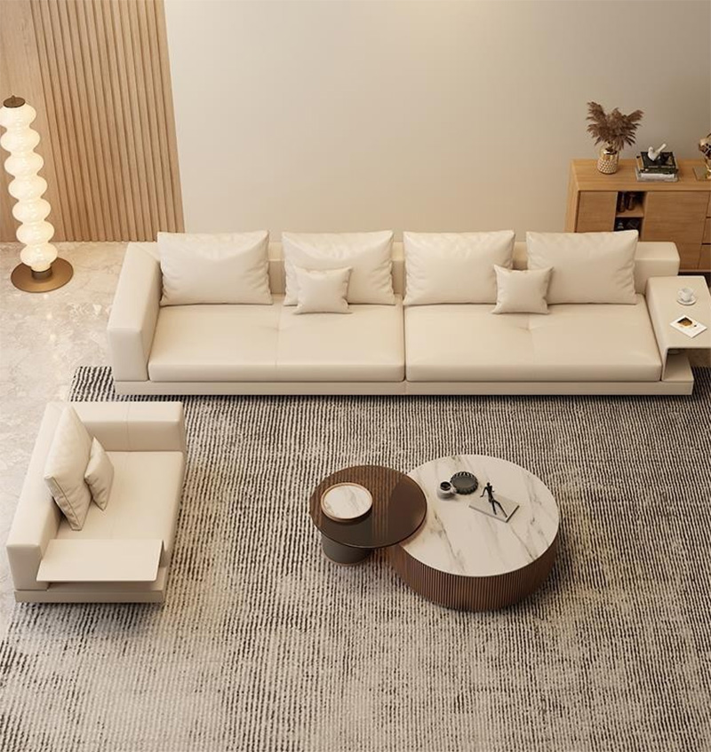 High quality synthetic leather living room sofa couch